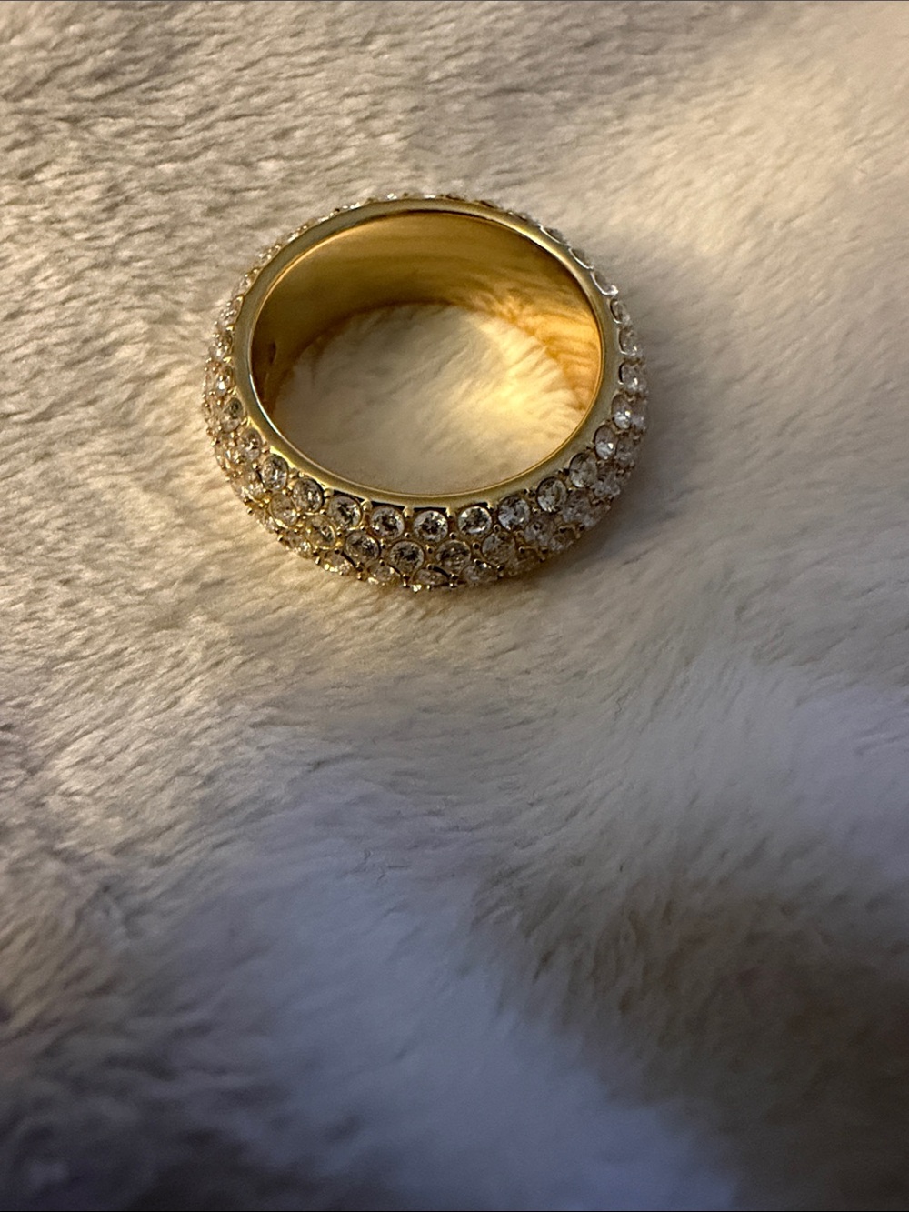 Kendra Scott Gold Crystal Pave Dome Ring